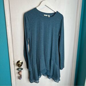 LOGO lounge tunic long sleeves top